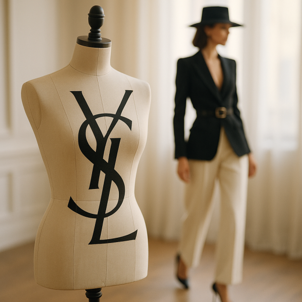 Le logo YSL : Histoire et signification du monogramme iconique